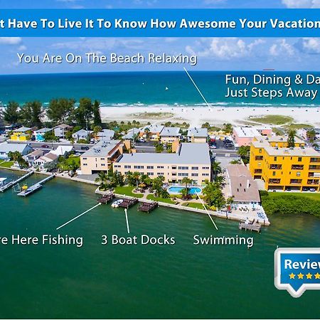 Treasure Island Beach, Fl Waterfront Condo Located Steps Away From The Intracoastal Waterway St. Pete Beach Exterior foto